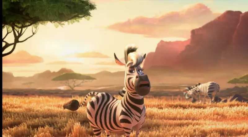 Ariana Grande as a zebra Earth Day of Lil Dicky